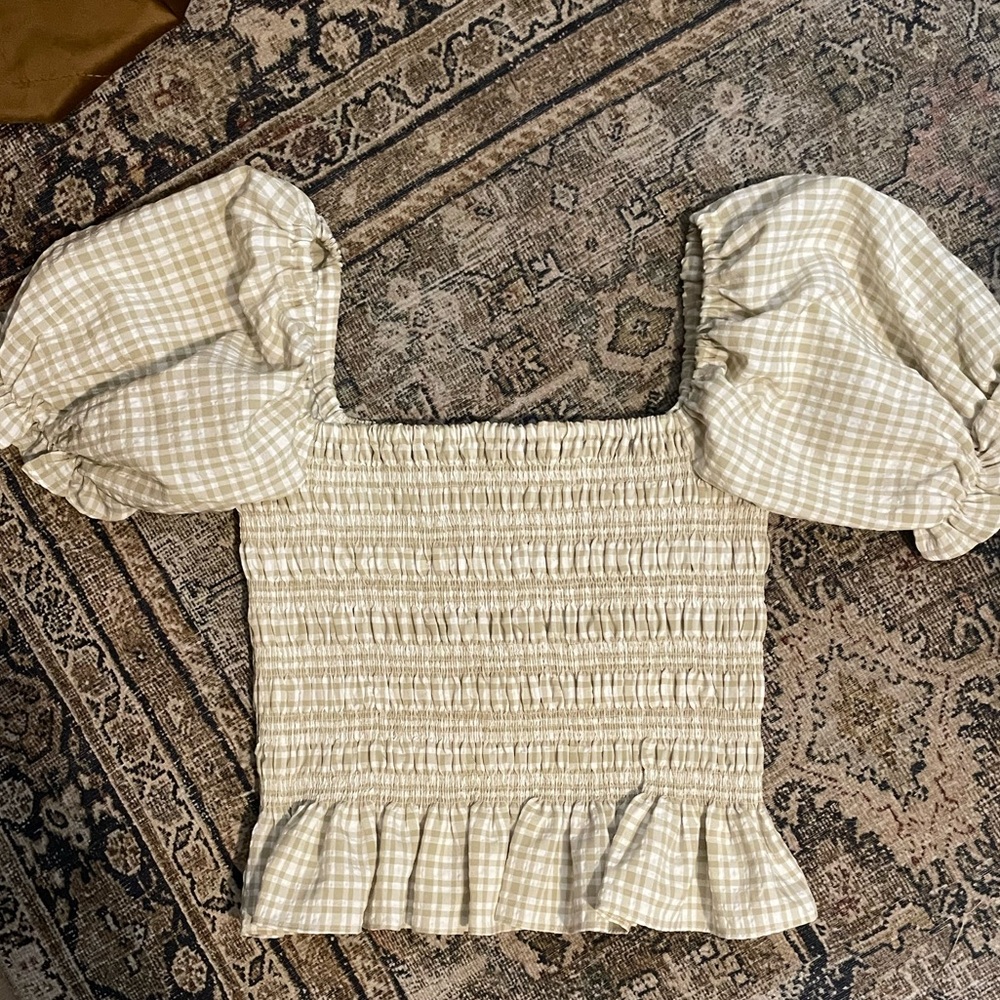 Gingham crop top